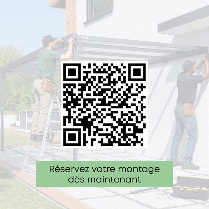 Garagem coberta de alumínio Trigano - Mistral Wall - 15 m²