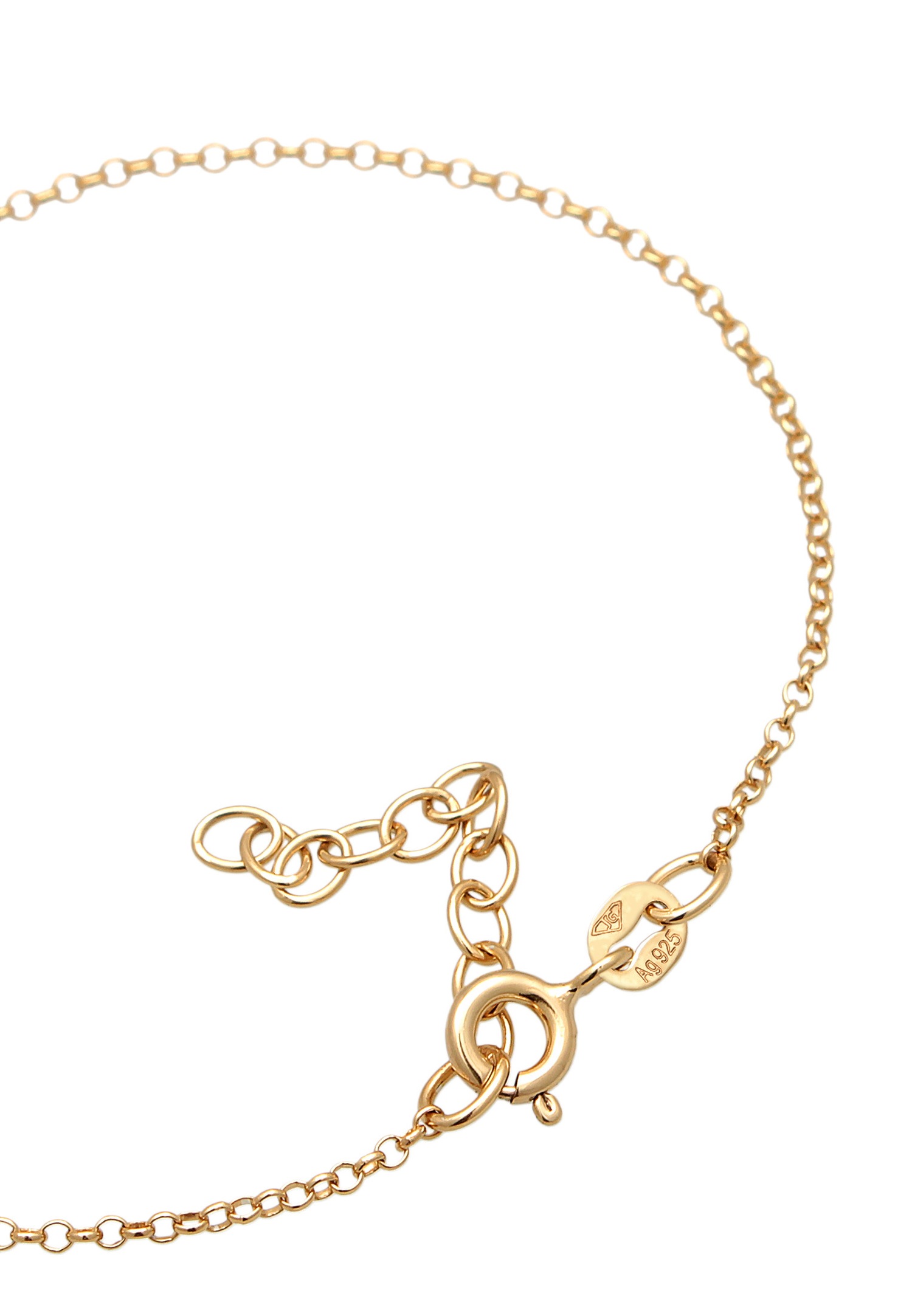 Elli Femmes Pendentif Fleur Simple avec cristal en argent sterling 925 plaqué or