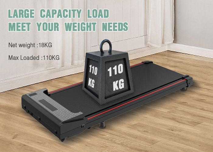 Tapis de Course- Tapis de Marche- Citysports- Noir avec Rouge - Moteur 440W - Vitesse 1.0-6.0km/h-Télécommande