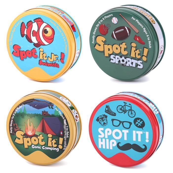 Jeux de société - Dobble Spot - Carte éducative classique - Modèle Hip Hop - Multicolore