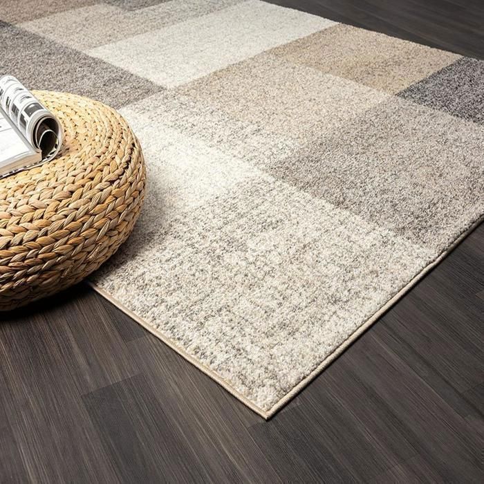 Vloerkleed voor de woonkamer - The Carpet PEARL - Modern - Geometrisch - Beige 140x200 cm