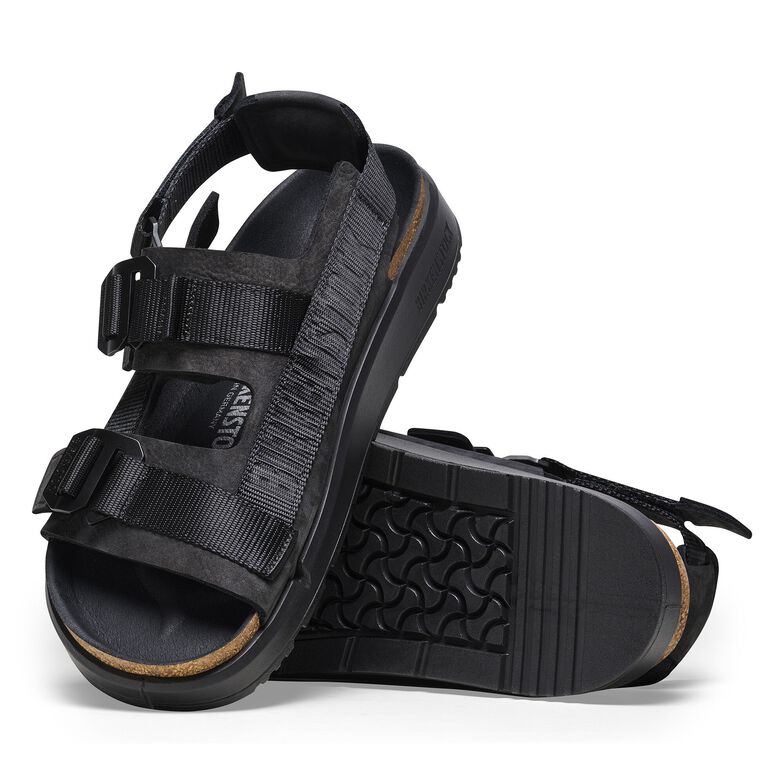 Shinjuku Pelle naturale/Tessuto - Black Black