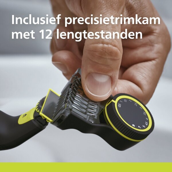 Philips OneBlade Pro 360 Face+Body QP6507/23 Trimmeris, skuveklis un veidotājs, melns
