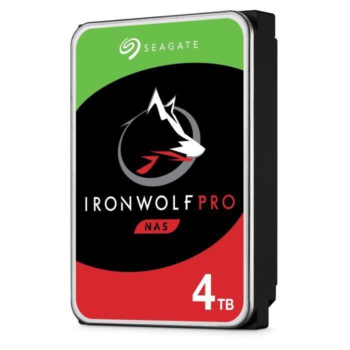 SEAGATE TECHNOLOGY - IronWolf Pro - Disco Rígido Interno - 4TB - Para NAS IronWolf Pro