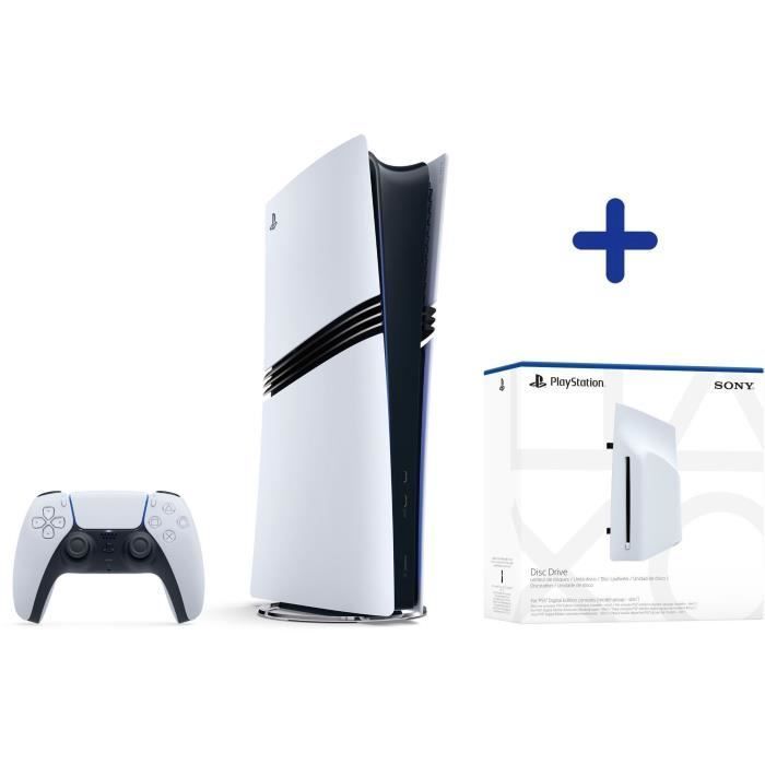 PS5 Pro-bundel: PlayStation 5 Pro-console + schijfstation voor de PlayStation 5 Digital Edition-console