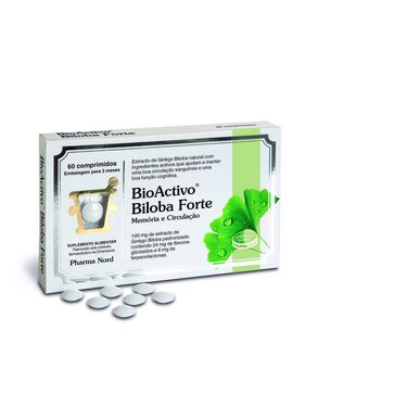 Bioaktyvus papildas atminčiai ir kraujotakai Biloba Forte 60 tablečių 60 tablečių