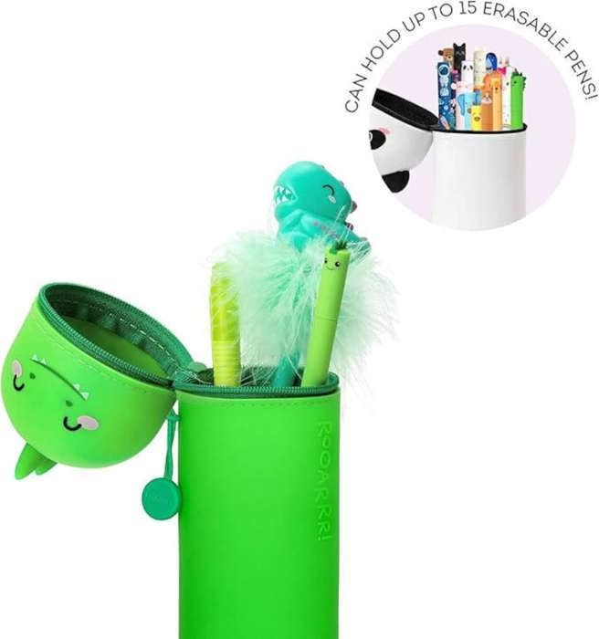 LEGAMI – 2-in-1 Weiches Silikon-Schulmäppchen – Kawaii, Stiftehalter, Silikonreißverschluss, Stifteetui, Stifte