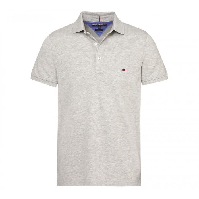 TOMMY HILFIGER Slim F. POLOSHIRT Heren GRIJS