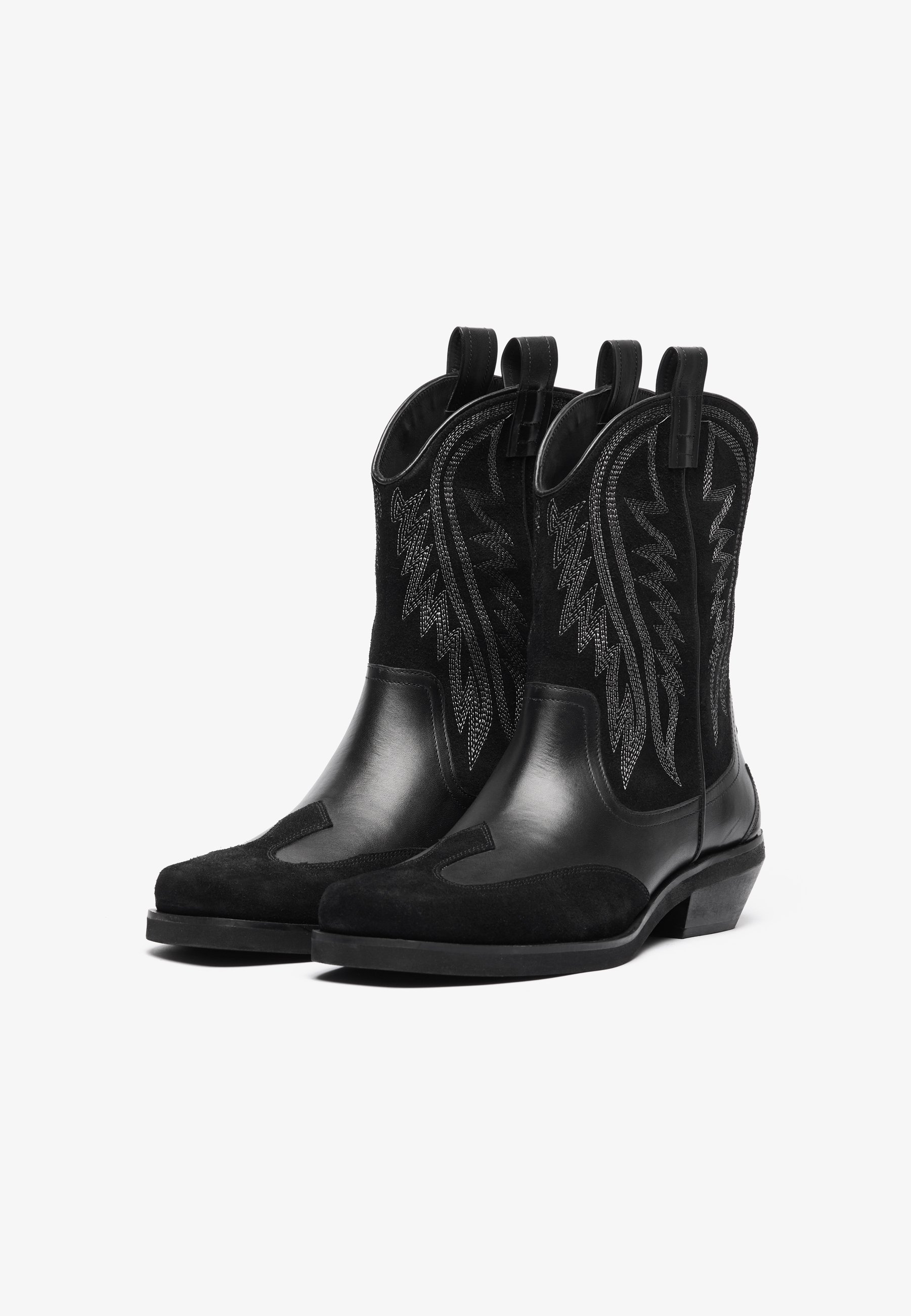 Zign Studio UNISEX - Stivali da cowboy/motociclista - neri