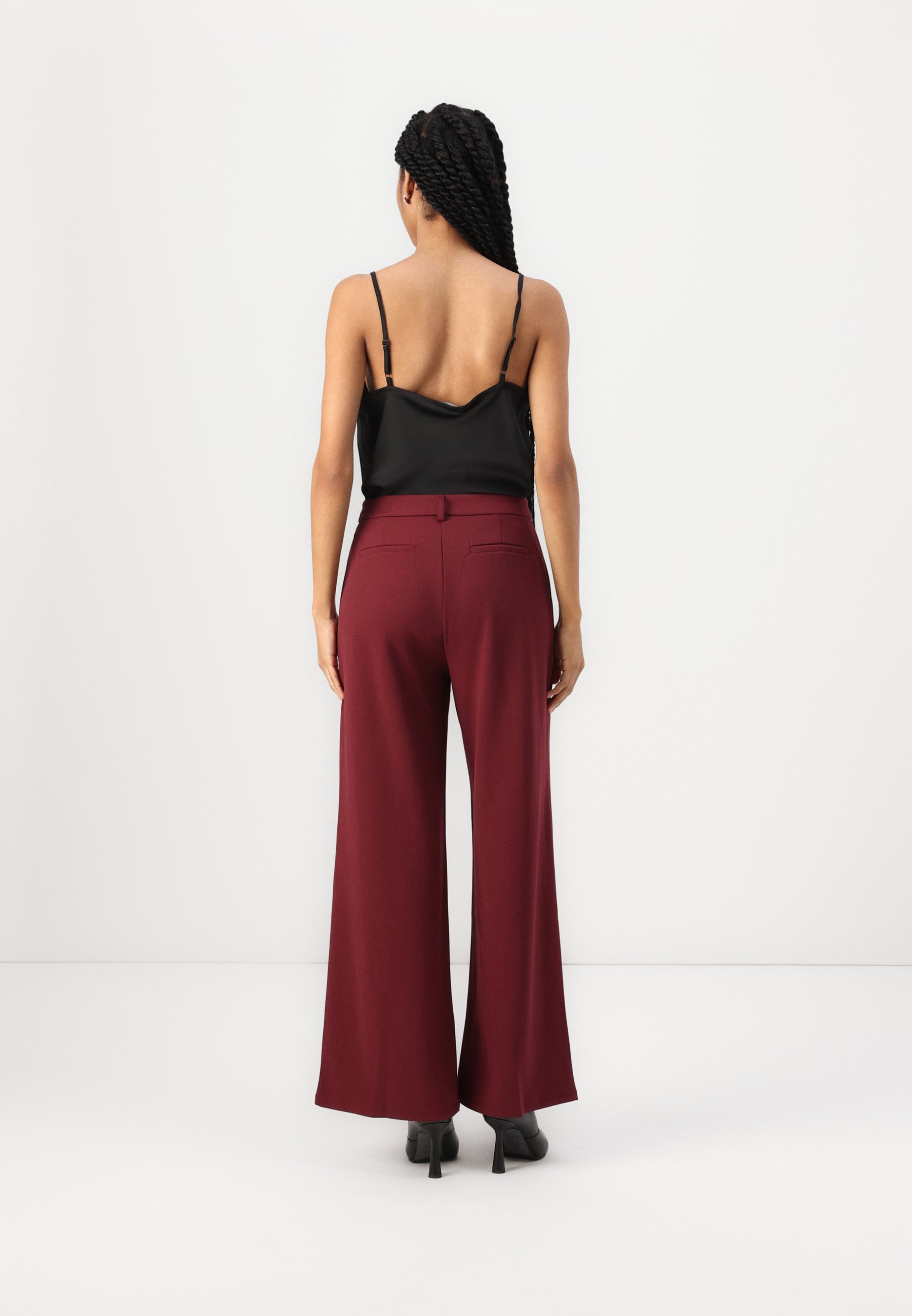 Anna Field-broek - donkerrood