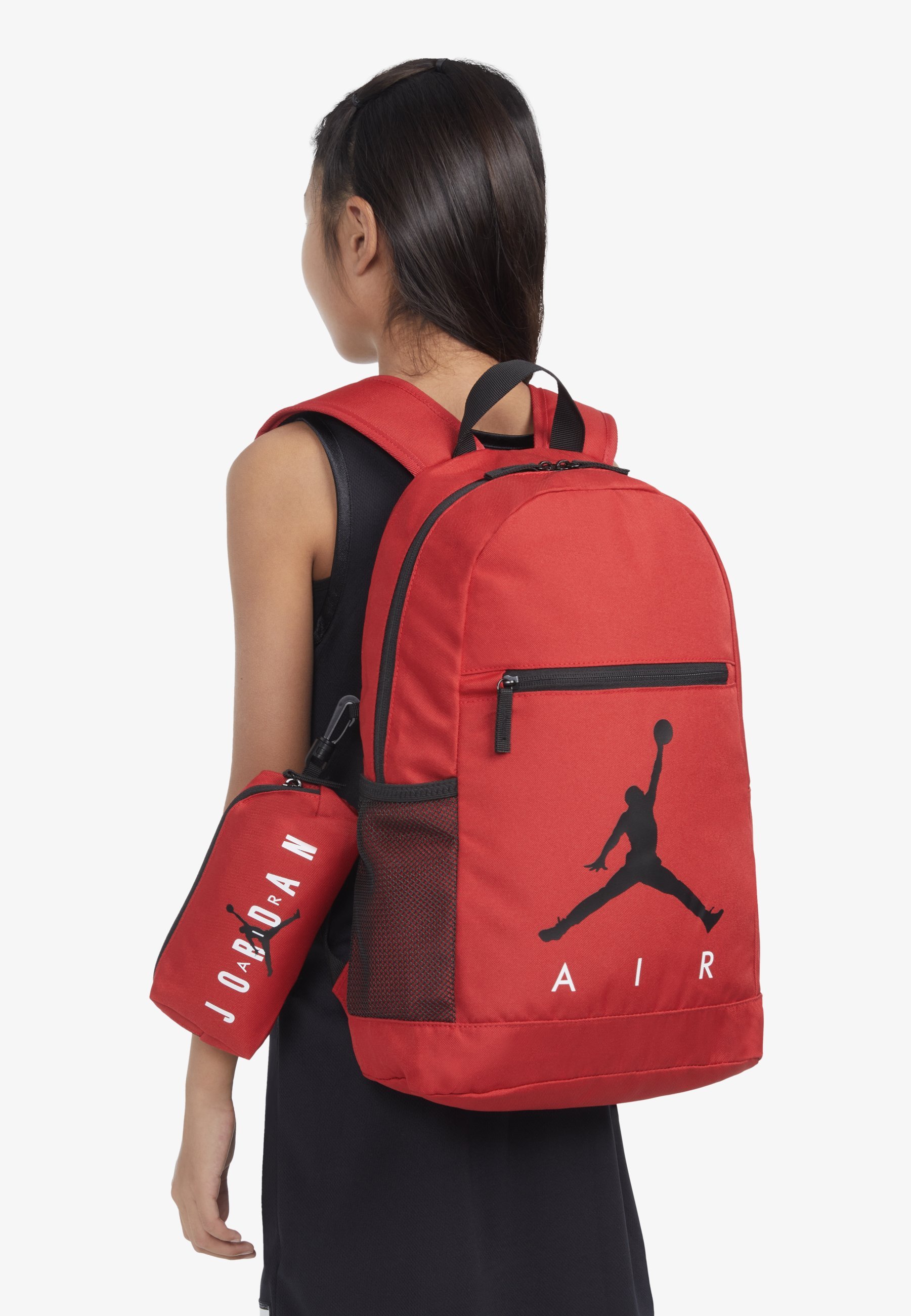 Jordan AIR SCHOOL BACKPACK UNISEX SET - Pennenbakje - gymrood