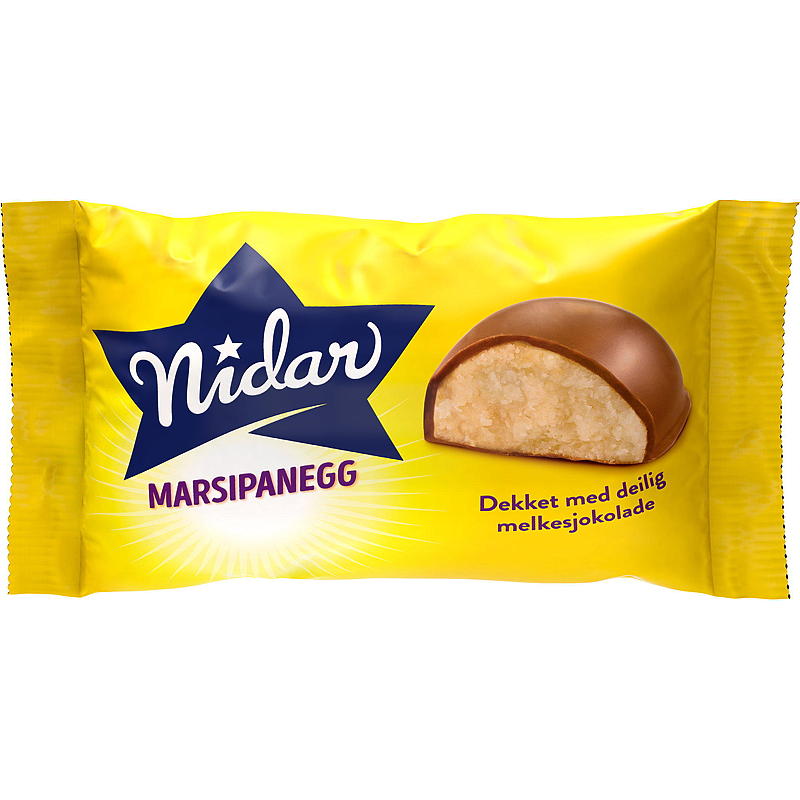 Nidar Marsepein Ei 57 gram/chocolade Nidar