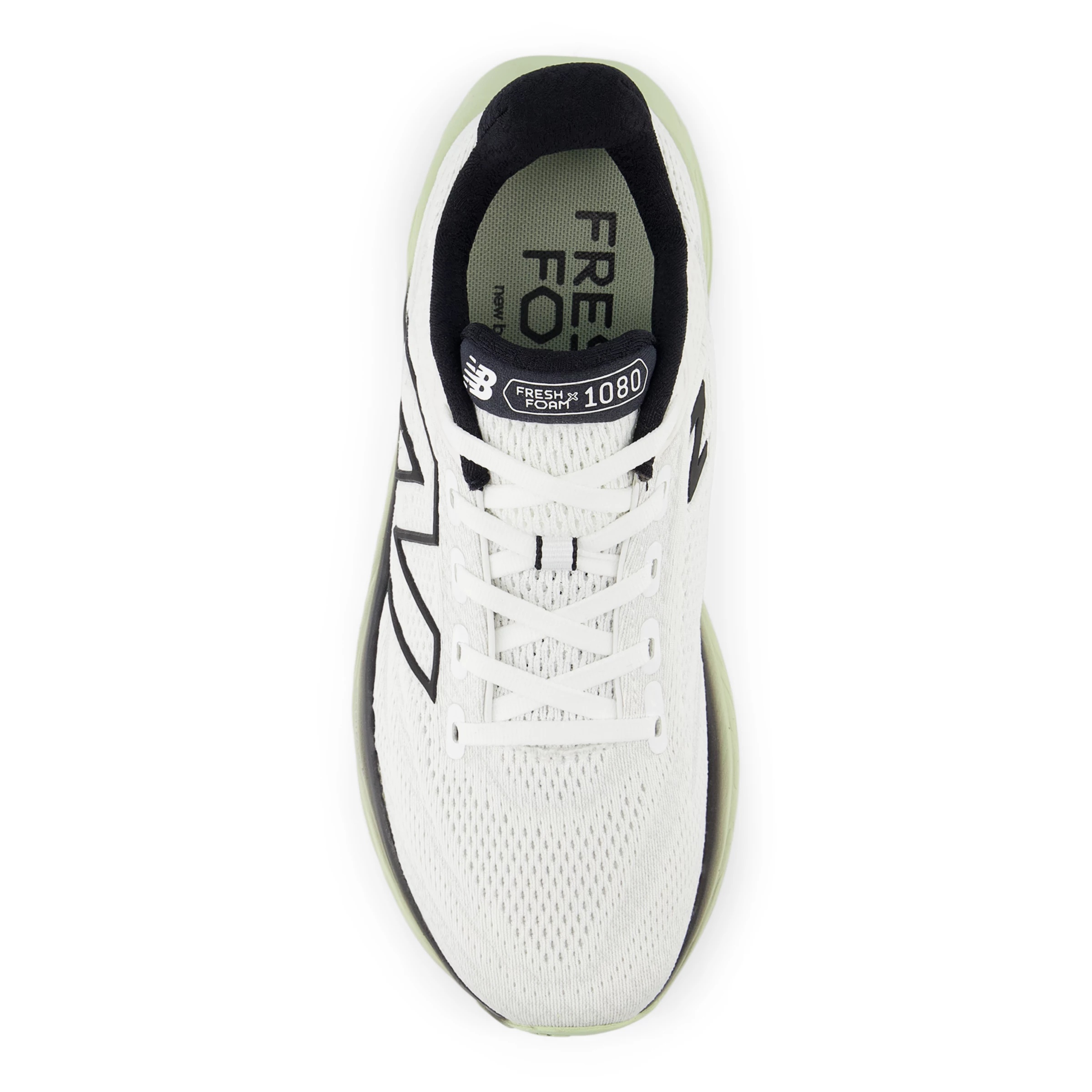 Fresh Foam X 1080v13 White con lichen green