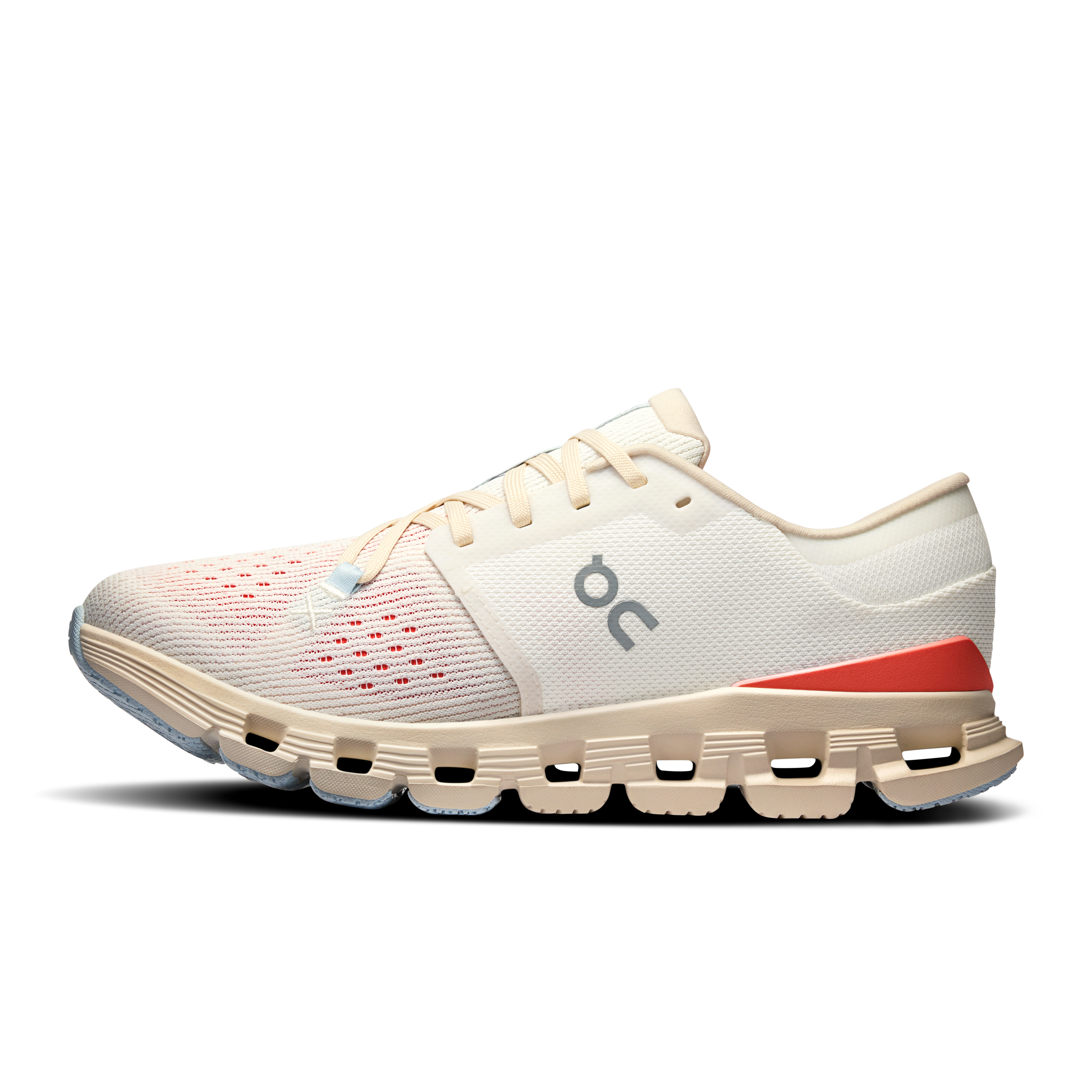On Dames Cloud X 4 Ivoor | Zalmkleur