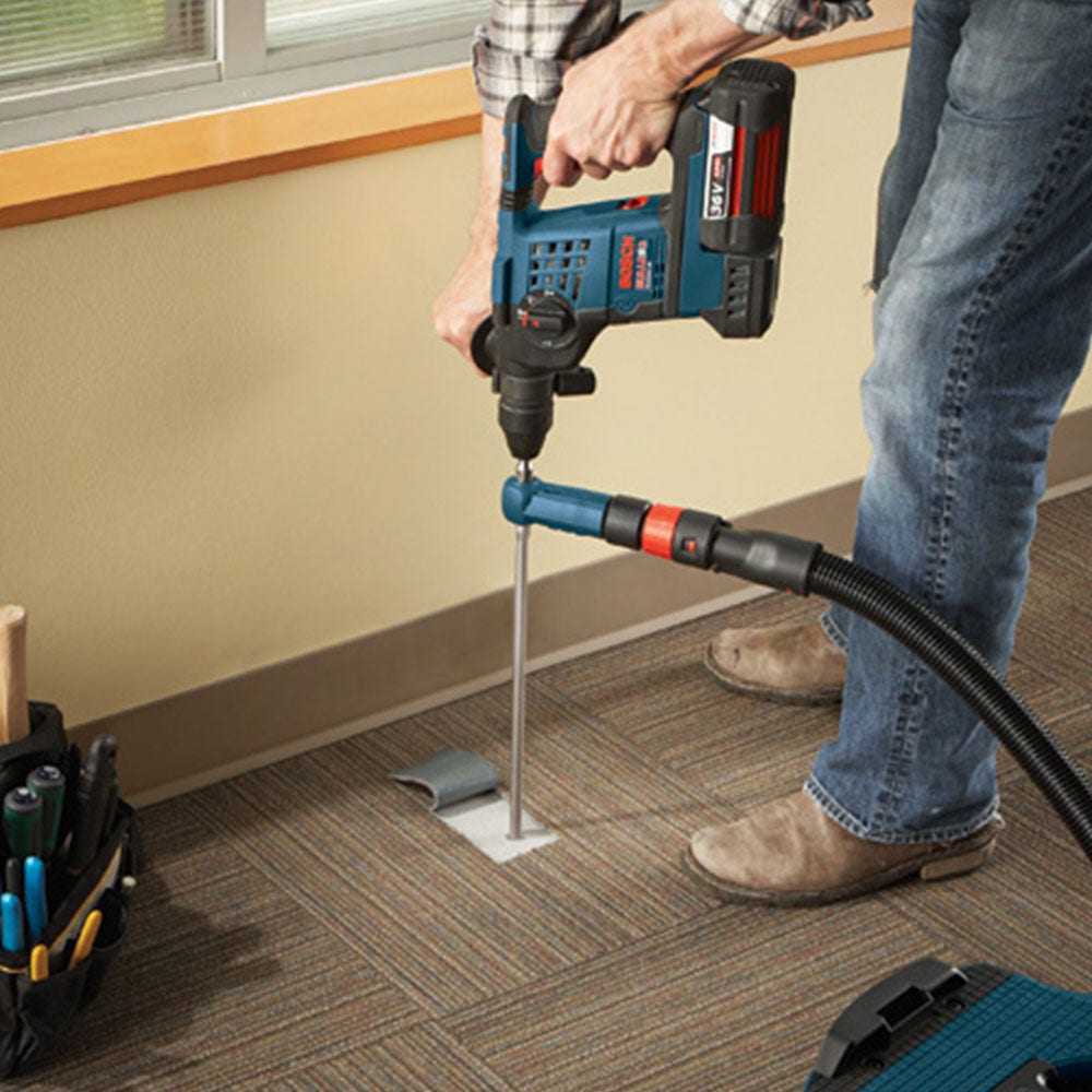 Furadeira de impacto SDS-Plus TCT 20 x 280 mm com quatro lâminas e sistema de extração de pó da BOSCH – SPEEDCLEAN
