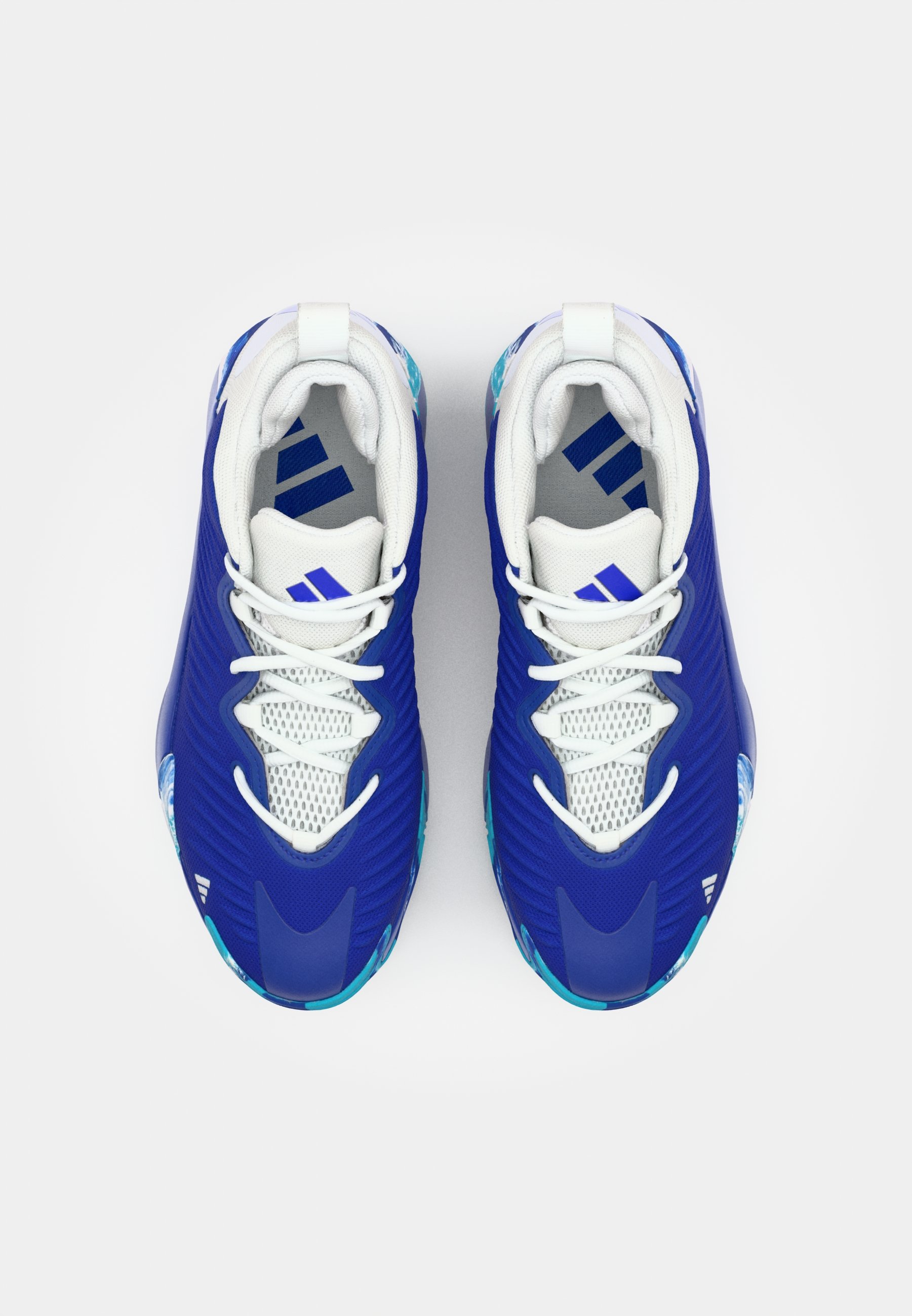 adidas Performance INITIATION - Chaussures de basketball - bleu clair/blanc/cyan clair
