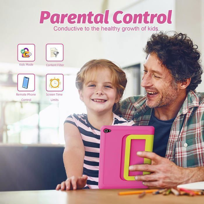 Tablette Enfant - KOTSREN - 10.1'' - Android 15 - 20Go RAM - 64Go (Ext. 1To)