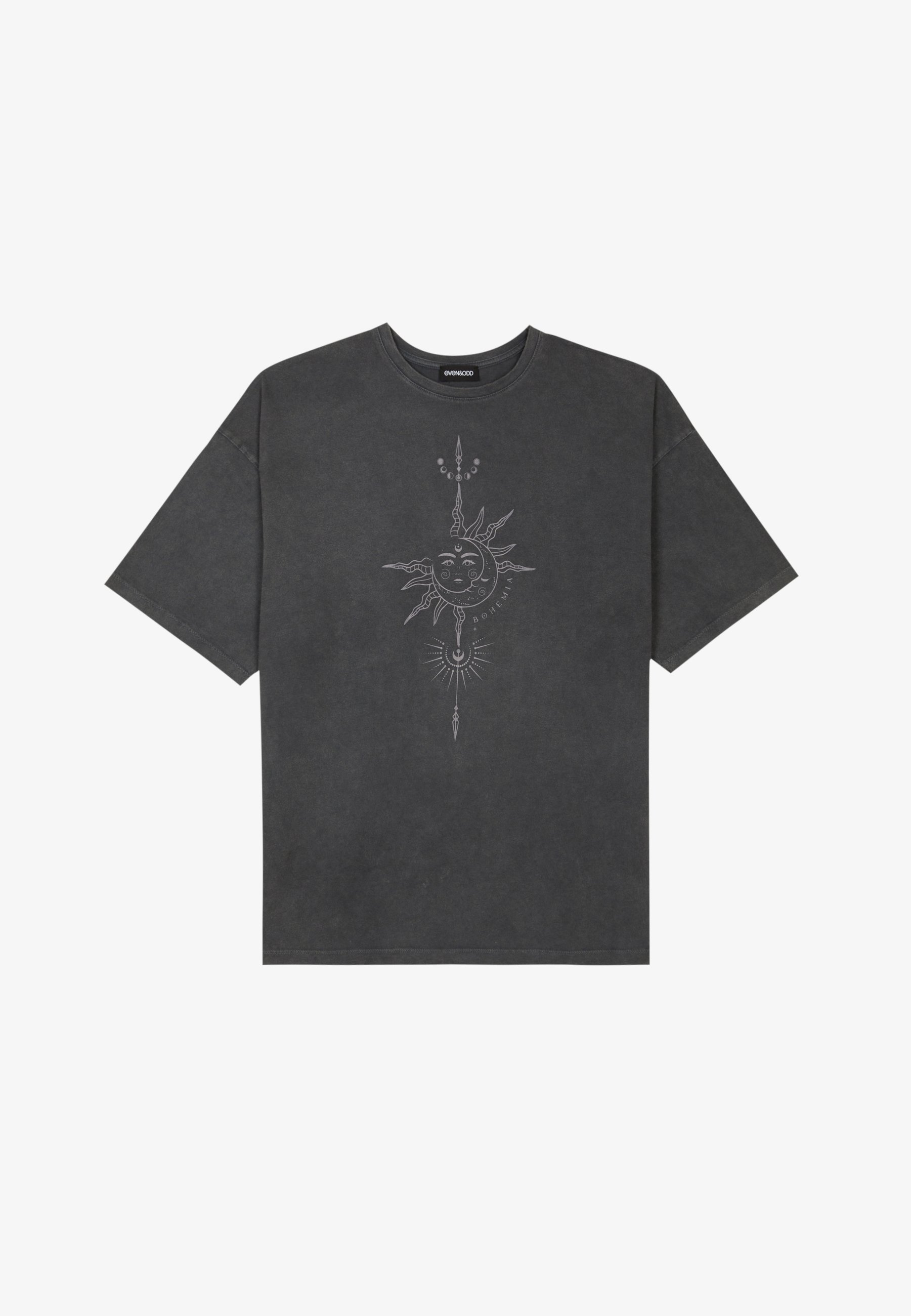 Even&Odd Print T-shirt - zwart