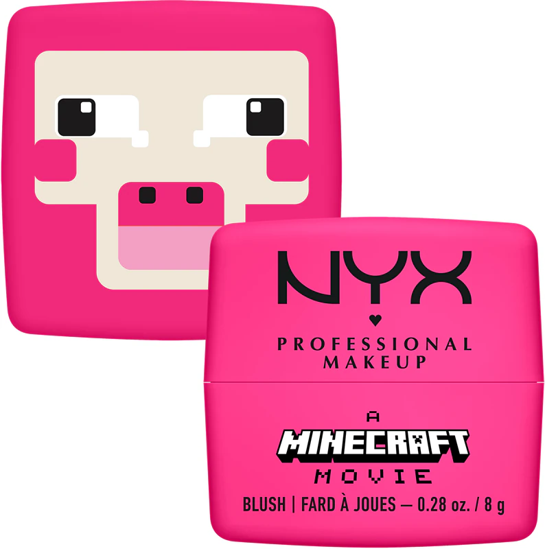 Blush inspirado no filme Minecraft da NYX Professional Makeup