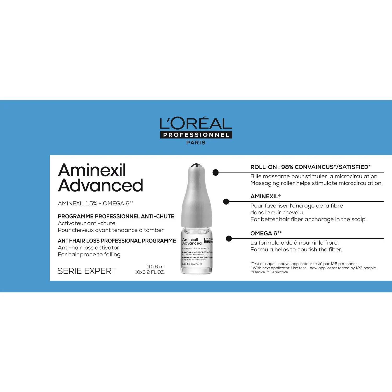 L´Oréal Professionnel Paris Serie Expert Aminexil Advanced - Traitement anti-chute cheveux