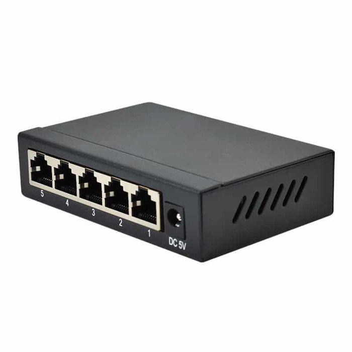 Netwerkswitch - DIPROGRESS - DPNS05GM - 5 Gigabit Ethernet-poorten - Plug and Play - Compact ontwerp
