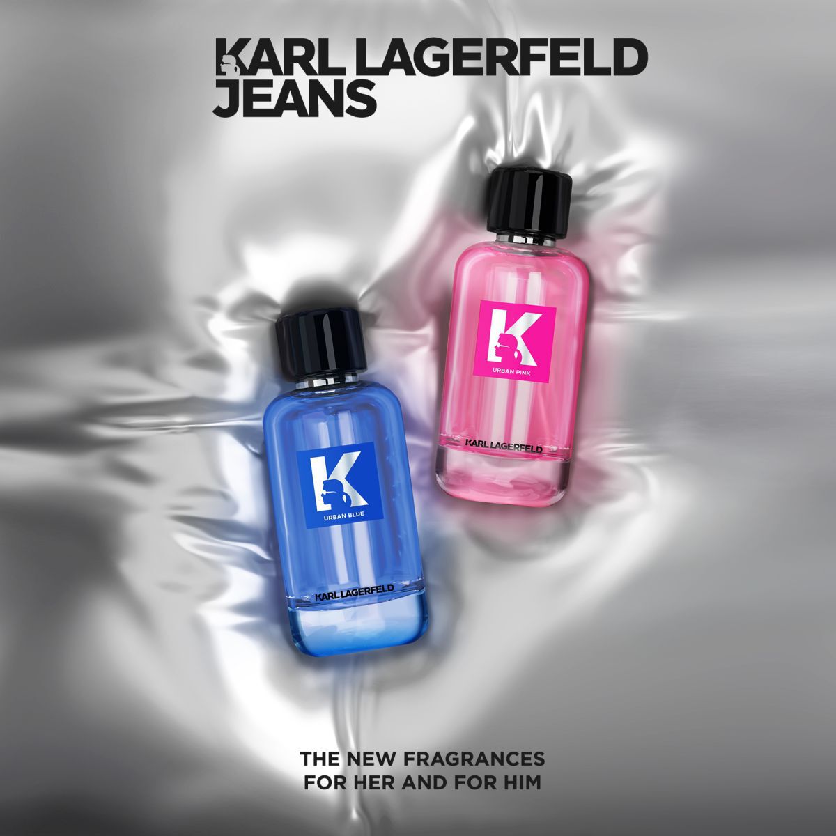 Karl Lagerfeld kavbojke urbano modre barve