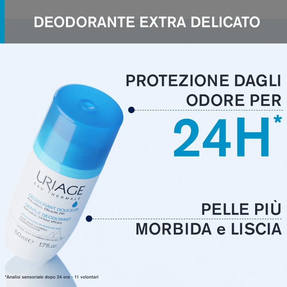 URIAGE Uriage Eau Thermale deodorant Douceur rulldeodorant 50 ml Tõhus lõhnade vastu