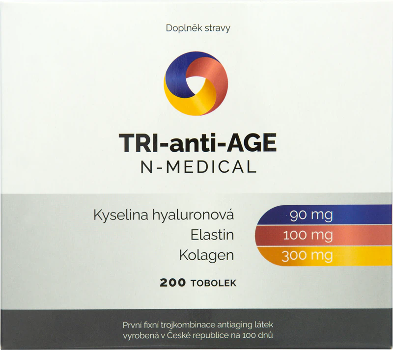 N-Medical TRI-anti-AGE doplnok stravy v kapsulách pre krásne vlasy, pokožku a nechty