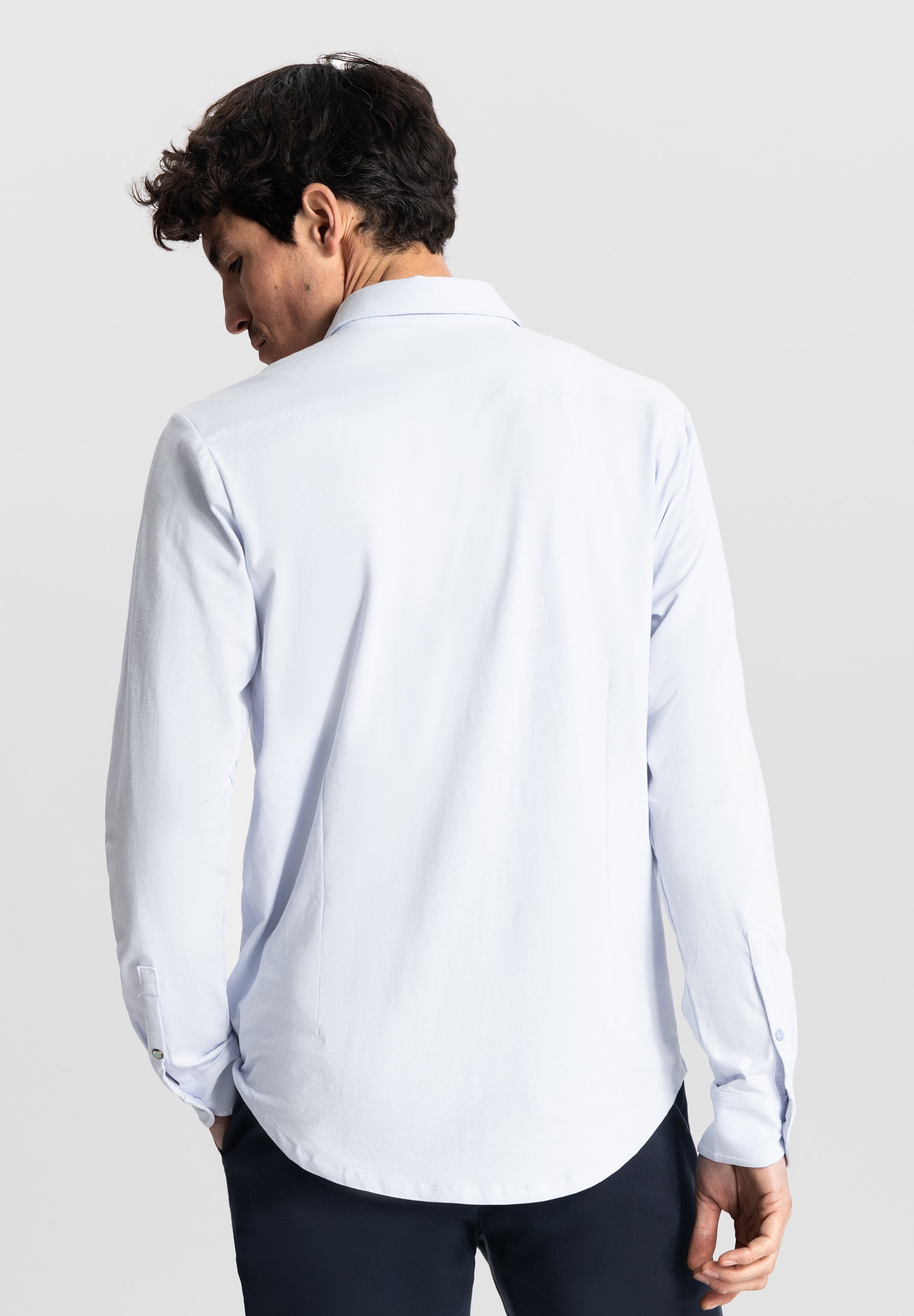 Camicia Dstrezzed FINE SLUB - azzurro