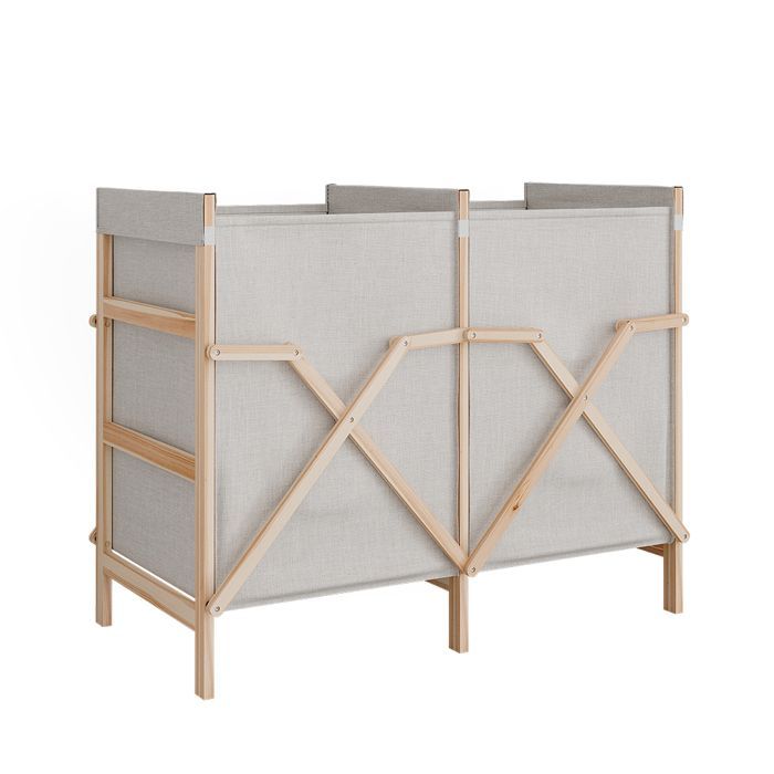 Meuble de salle de bain pour buanderie Bruno 80x64cm avec 2 compartiments Beige Vicco 55188