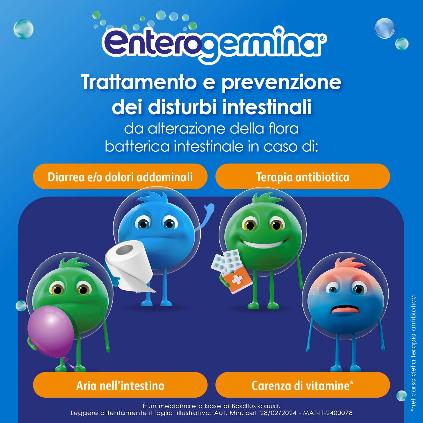ENTEROGERMINA Enterogermina 4 milliards/5 ml 20 flacons
