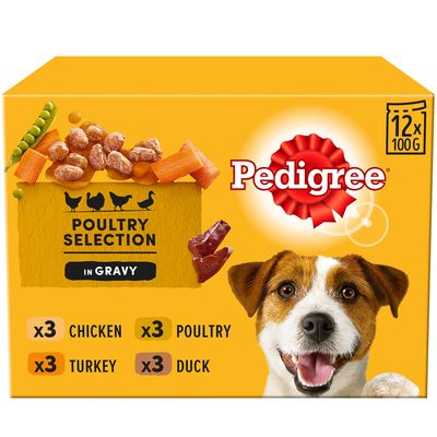 Pacote múltiplo de sachês Pedigree ao molho