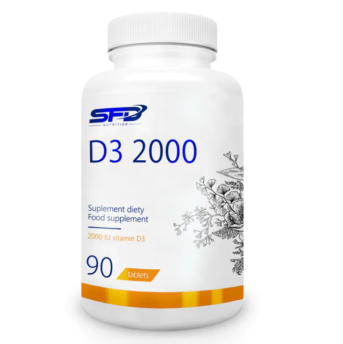 SFD D3 2000 IU, Suplement diety zawierający witaminę D, Tabletki