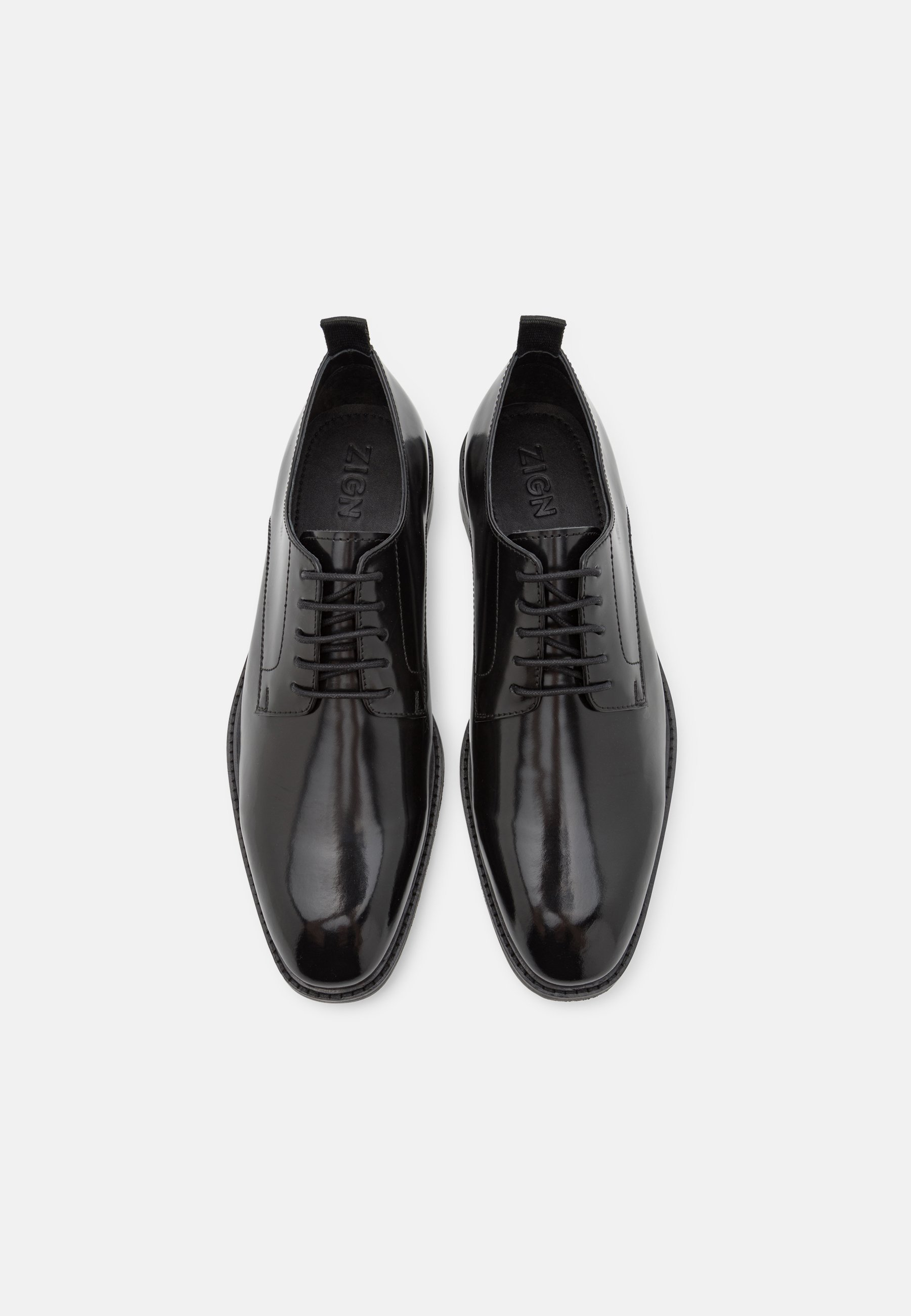 Zign LEATHER - Scarpe stringate - nere