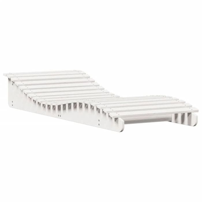 Tumbona vidaXL, tumbona para patio, cama de día para jardín, cama de día para piscina, terraza, balcón, moderna, madera blanca 832585