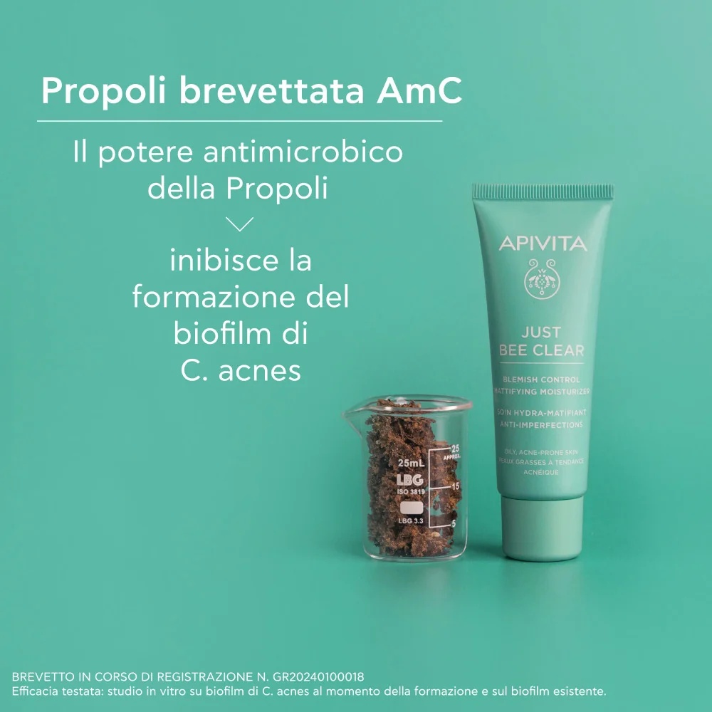 APIVITA Apivita Just Bee Clear Hydra 40 ml ματ ενυδατική κρέμα