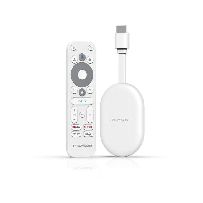 Thomson Go Cast 150 Google TV 4K UHD WiFi HDMI Bediening Voz