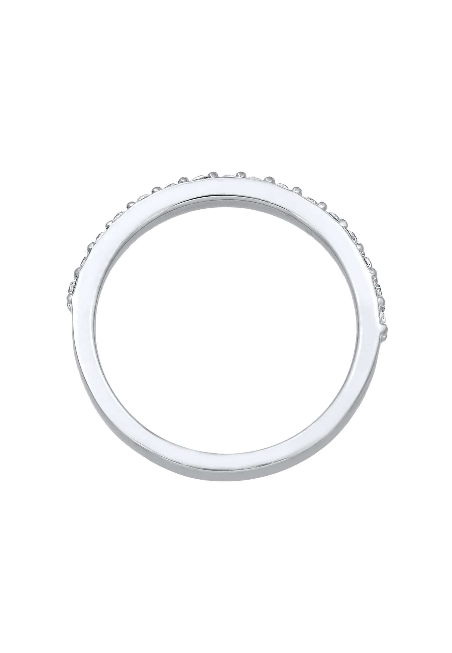 Elli Femmes Bande Mémoire élégant avec Cristal en Argent Sterling 925