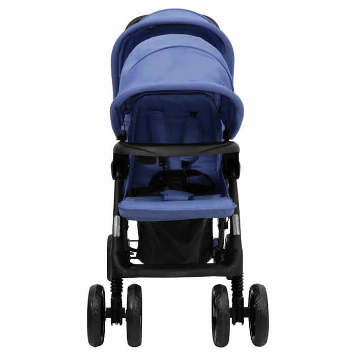 vidaXL Poussette à Deux Places Landau Pliable de Vayage Poussette de Voyage pour Tout-petit Extérieur Protection contre 10350