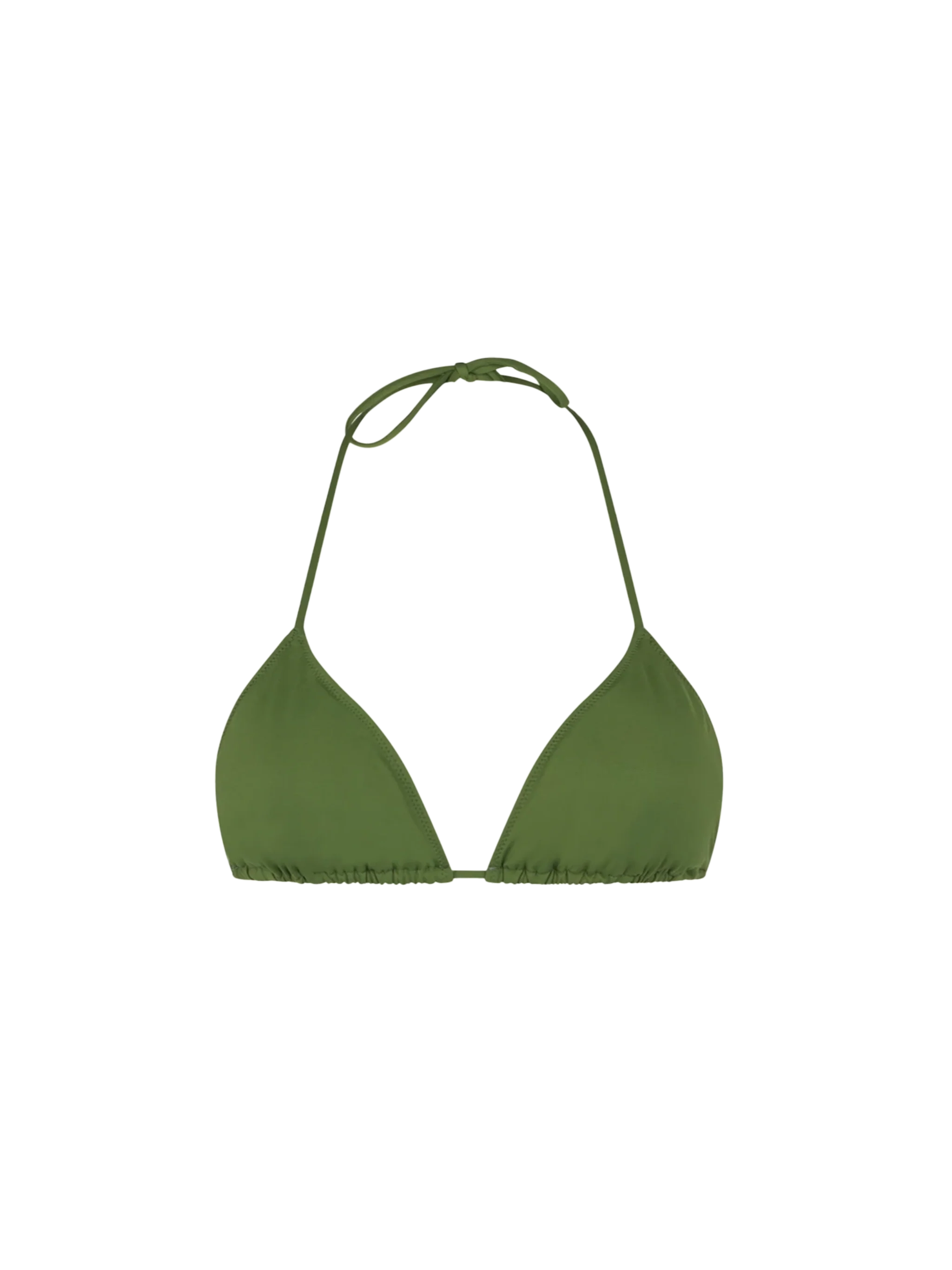 Dames triangeltop in militaire groene kleur