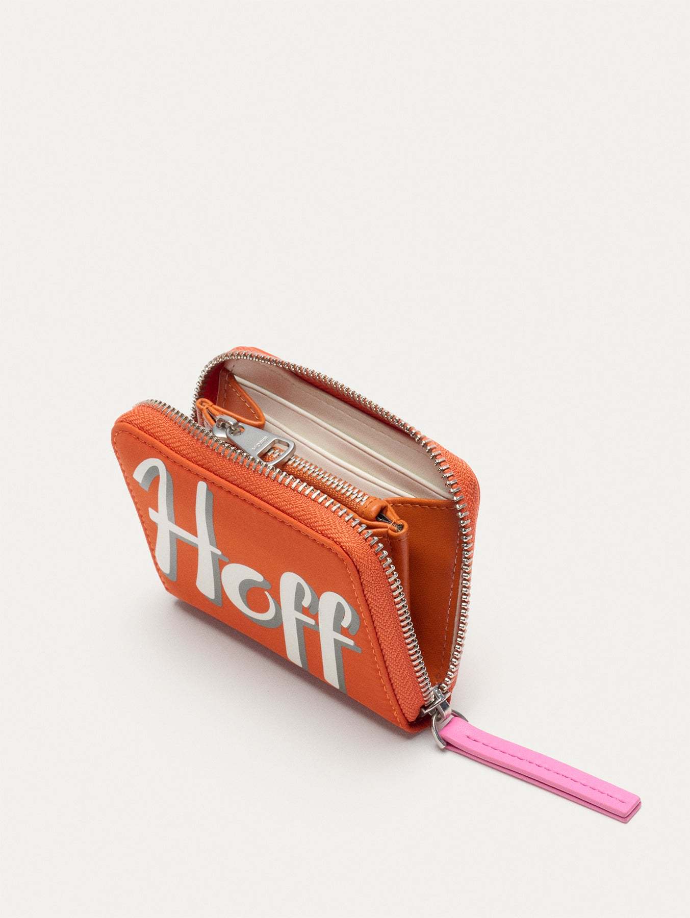 CARTERA NYLON LOGO NARANJA