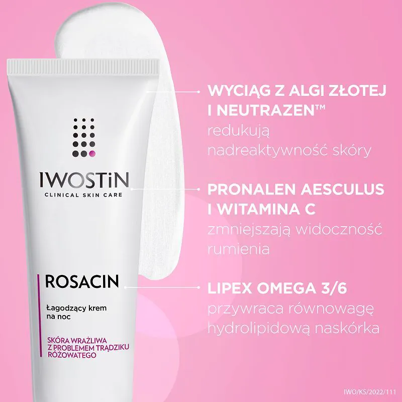 Iwostin Rosacin Krem na noc zmniejszający rumień