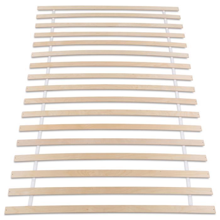 Base de cama PASIA de 17 láminas, 140 x 190 cm y 140 x 200 cm, sin marco. Base de cama de láminas preperforada para cama doble.