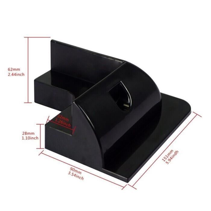 Kit de supports de montage d'angle de panneau solaire de 7 pièces noir