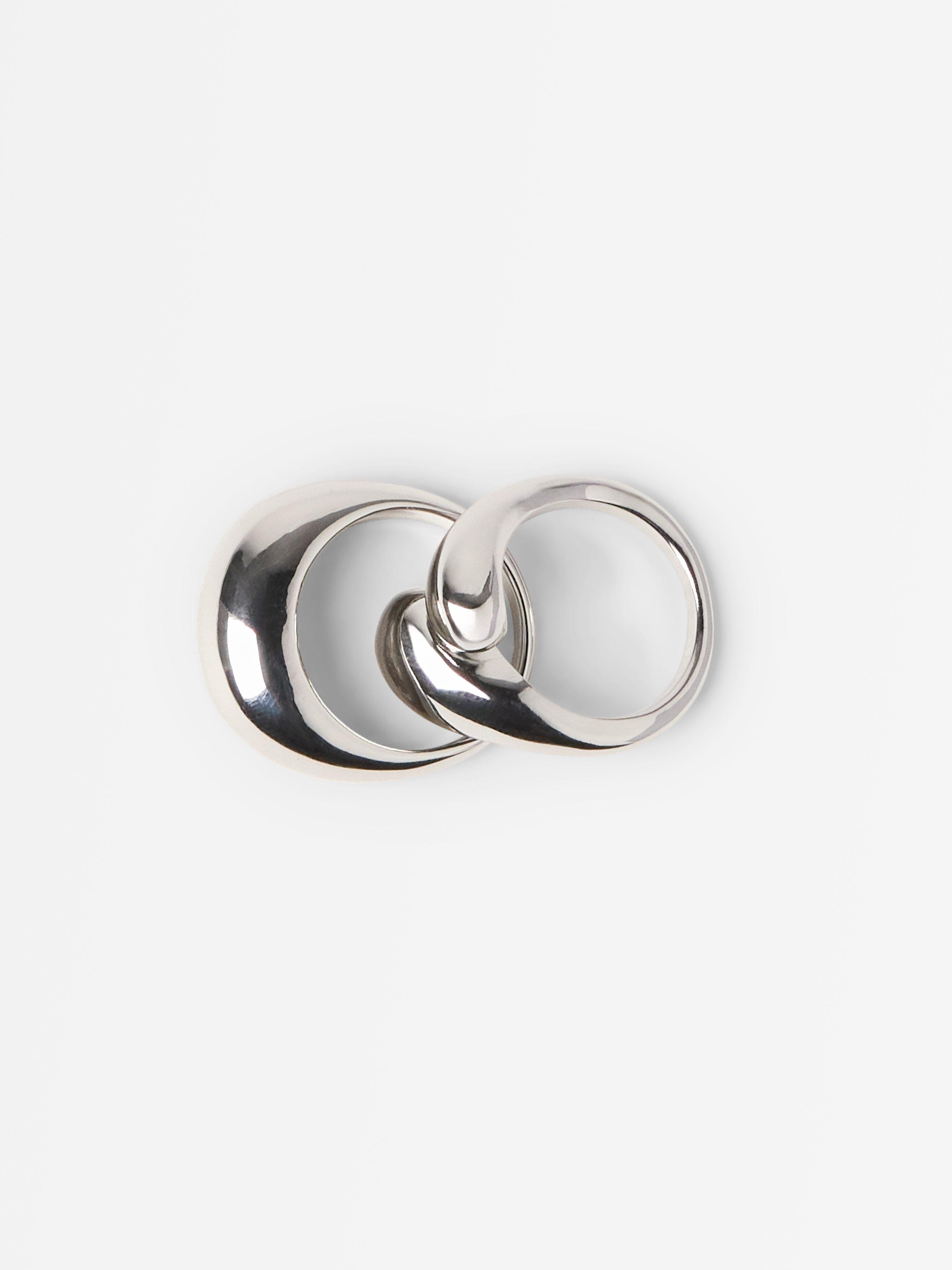 2-pack  ring Silver