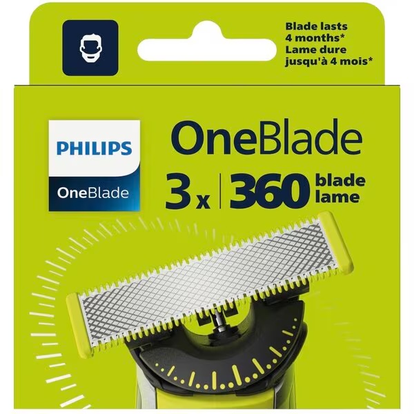 Philips OneBlade 360 QP430/50 Navulmessen<br>3 št.