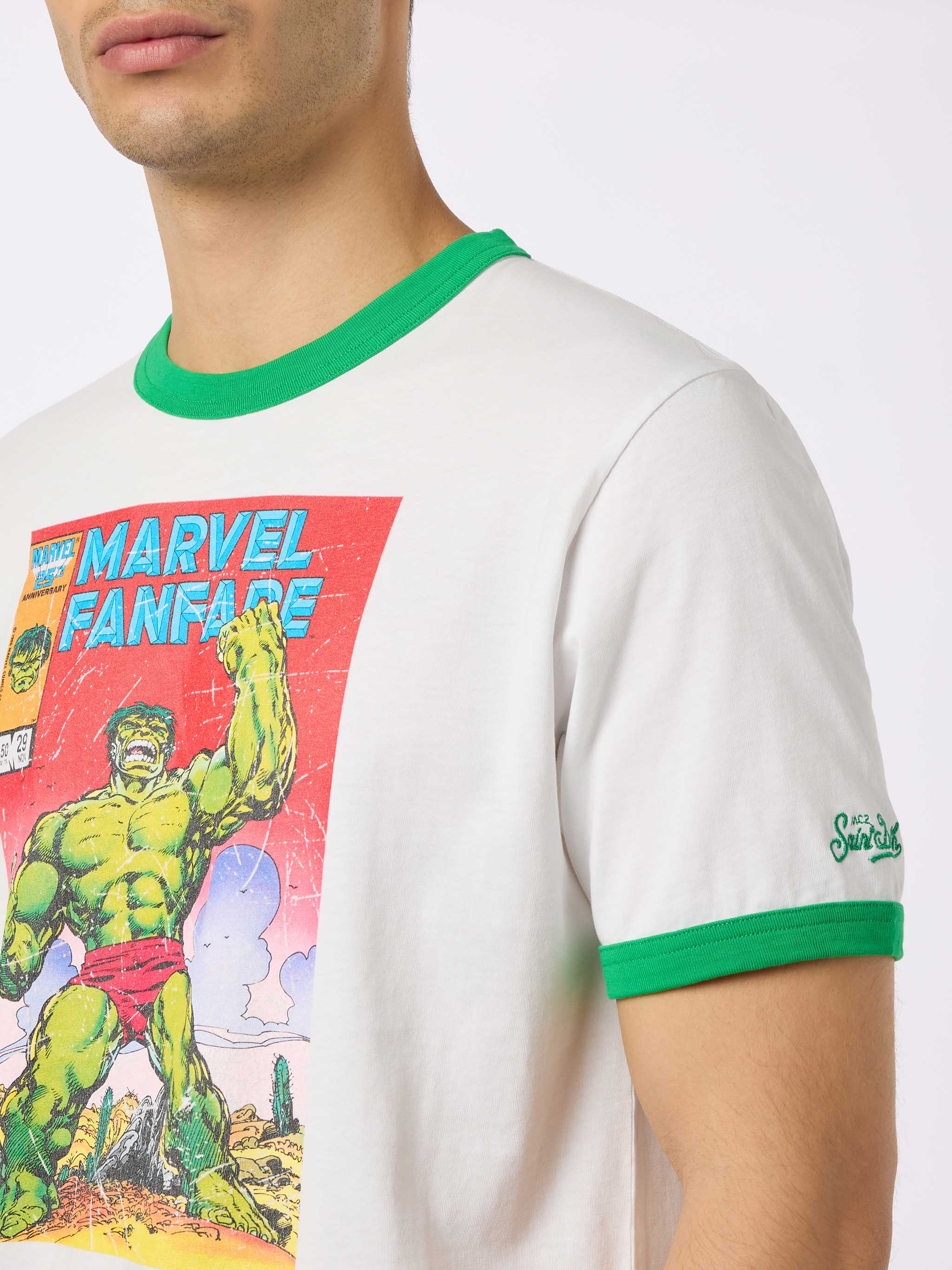 Heren katoenen T-shirt met Hulk-print | MARVEL SPECIALE EDITIE