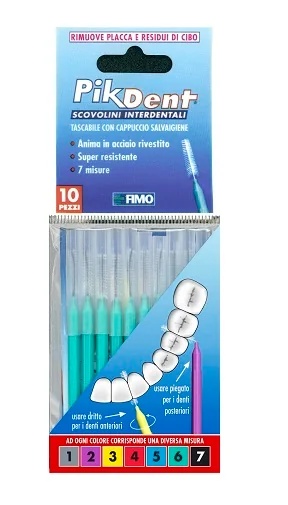 Escova interdental PIKDENT Pikdent 6 verde 1 mm 10 unidades