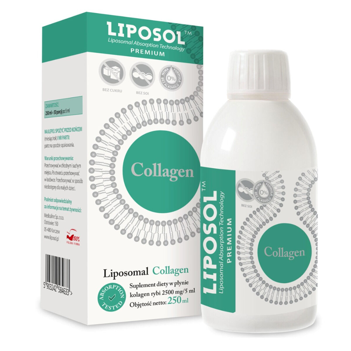 Aliness Liposomal Collagen Rybi 2500 mg/5 ml