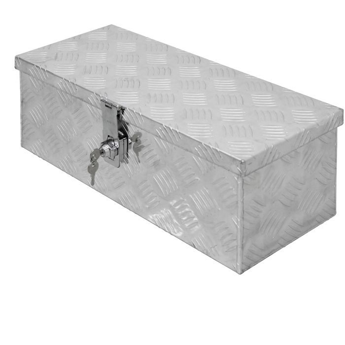 ECD Germany Caisse de Transport en Aluminium - 57 x 22 x 19 cm - 21 Litres - Valise Coffre de Rangement Boîte à Outils